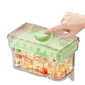 Large Ice Cube Tray with Storage Box – Easy Release Ice Maker, BPA-Free Ice Cube Container with Scoop for Kitchen & Drinks