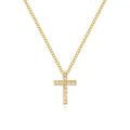 Dainty Cross Pendant Necklace for Women – Minimalist Gold Cross Jewelry